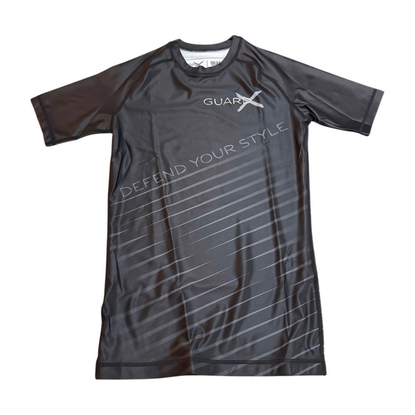Elite-X Black Complete Set (Rashguard Short Sleeve + Short) - GuardxStore
