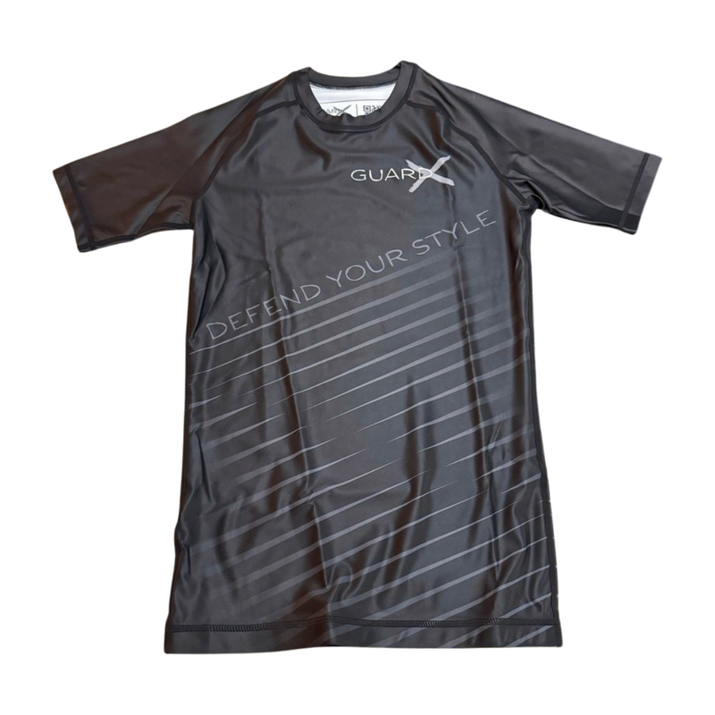 Elite-X Black Complete Set (Rashguard Short Sleeve + Short) - GuardxStore
