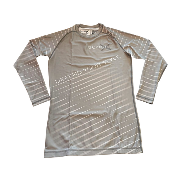 Elite-X Grey Complete Set (Rashguard Long Sleeve + Short) - GuardxStore