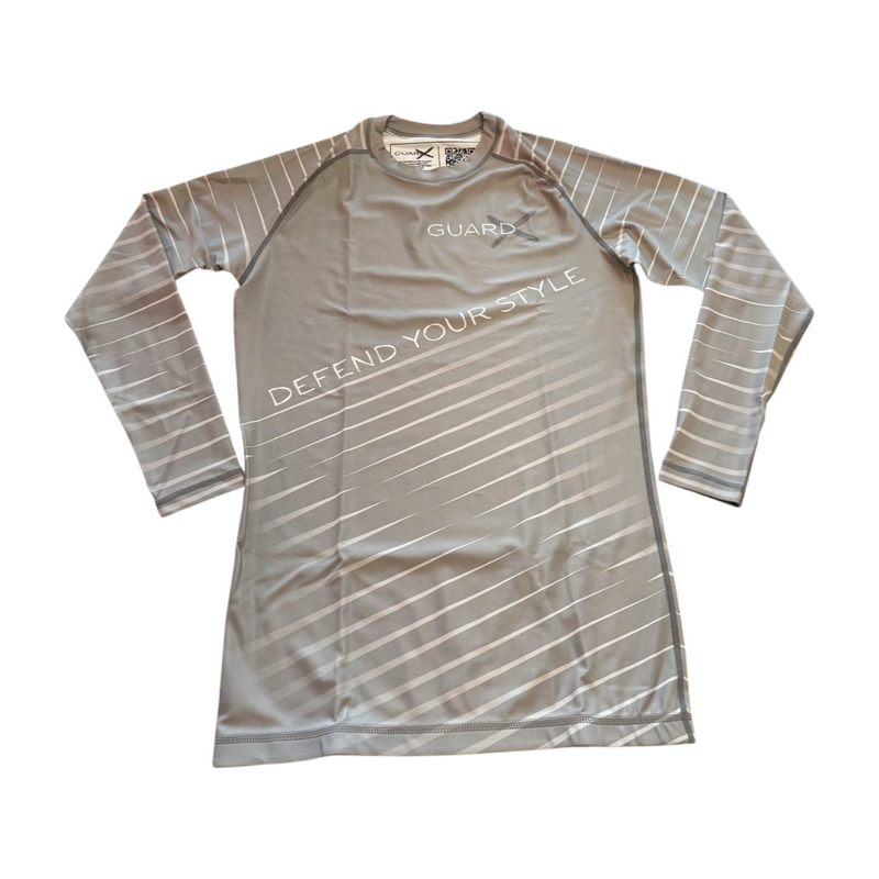 Elite-X Grey Complete Set (Rashguard Long Sleeve + Short) - GuardxStore