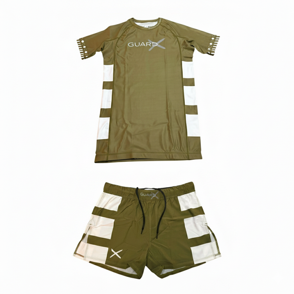 Greenstrike-X Complete Set (Rashguard Short Sleeve + Short) - GuardxStore