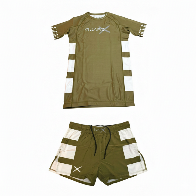 Greenstrike-X Complete Set (Rashguard Short Sleeve + Short) - GuardxStore