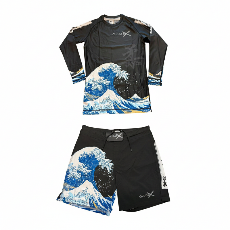 Wave-X Complete Set (Rashguard Long Sleeve + Short) - GuardxStore