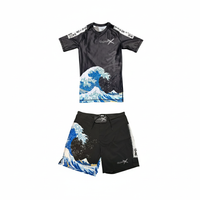 Wave-X Complete Set (Rashguard Short Sleeve + Short) - GuardxStore