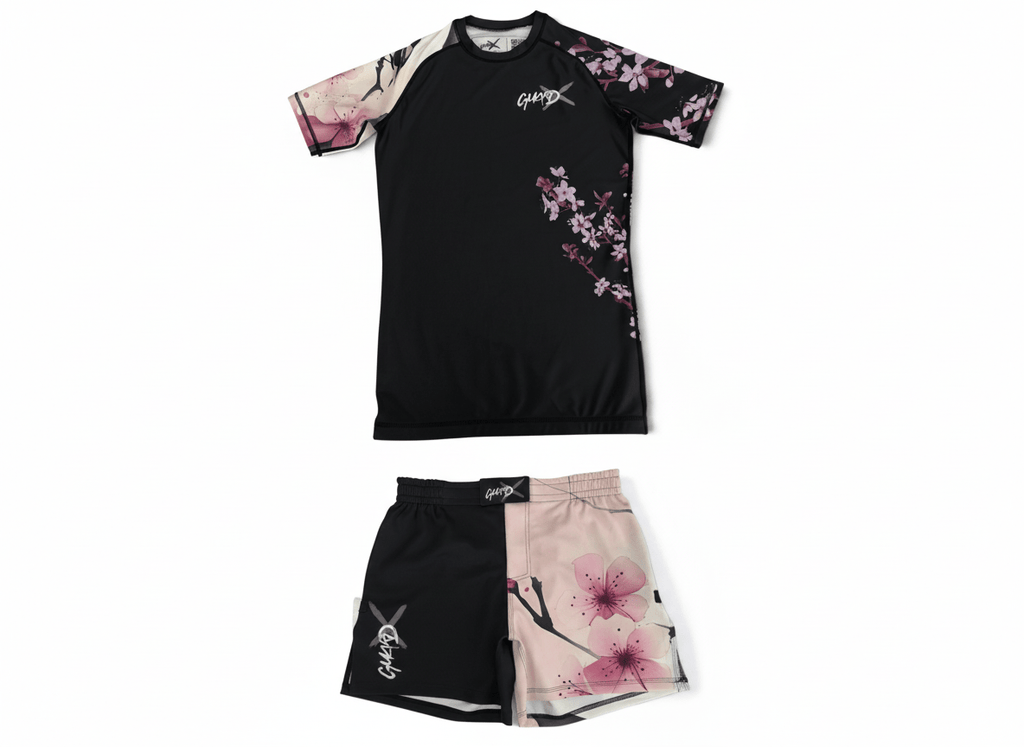 Blossom - X Complete Set (Rashguard Short Sleeve + Short) - GuardX | Premium Fight Gear